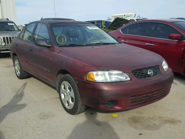 3N1CB51D43L794436 - 2003 NISSAN SENTRA XE MAROON photo 1