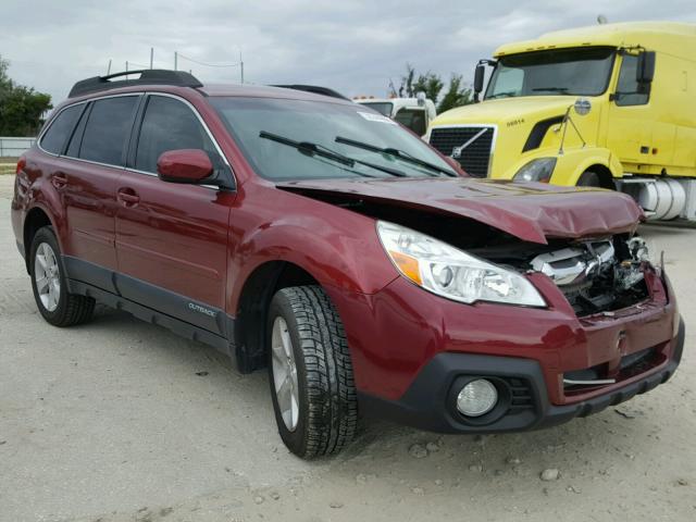 4S4BRCCC8E3217691 - 2014 SUBARU OUTBACK 2. RED photo 1