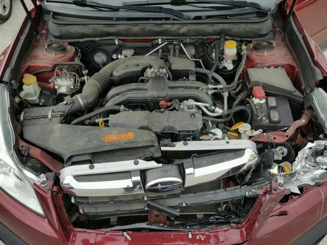 4S4BRCCC8E3217691 - 2014 SUBARU OUTBACK 2. RED photo 7