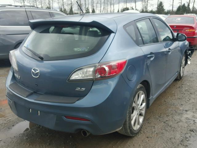 JM1BL1H63A1330337 - 2010 MAZDA 3 S BLUE photo 4