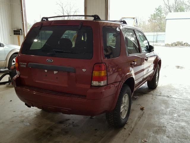 1FMYU04126KA11410 - 2006 FORD ESCAPE LIM RED photo 4