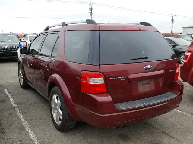 1FMDK06115GA66031 - 2005 FORD FREESTYLE RED photo 3