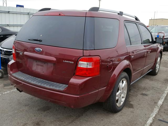 1FMDK06115GA66031 - 2005 FORD FREESTYLE RED photo 4