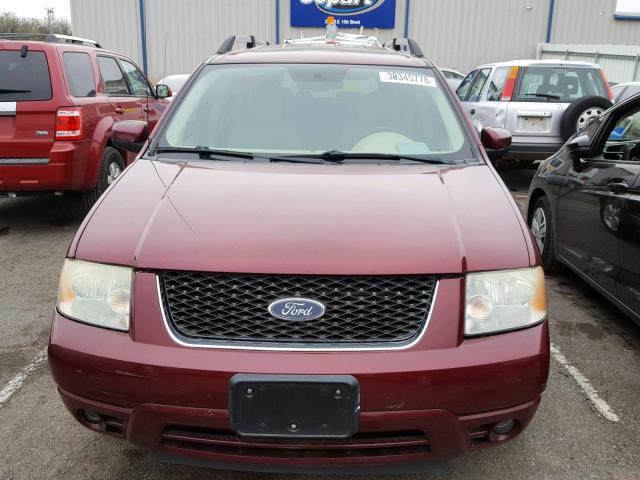 1FMDK06115GA66031 - 2005 FORD FREESTYLE RED photo 9