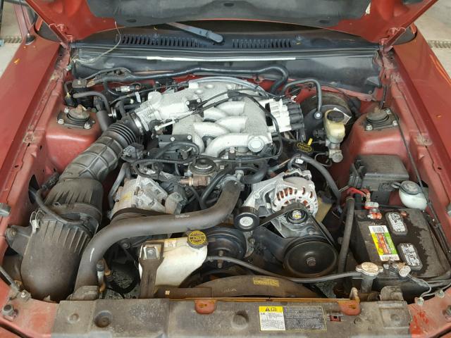 1FAFP44492F239711 - 2002 FORD MUSTANG RED photo 7