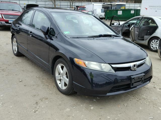 2HGFA16887H300628 - 2007 HONDA CIVIC EX BLACK photo 1