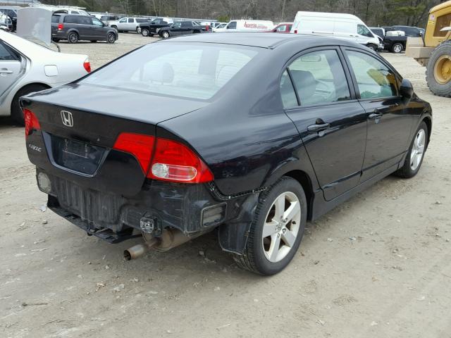 2HGFA16887H300628 - 2007 HONDA CIVIC EX BLACK photo 4