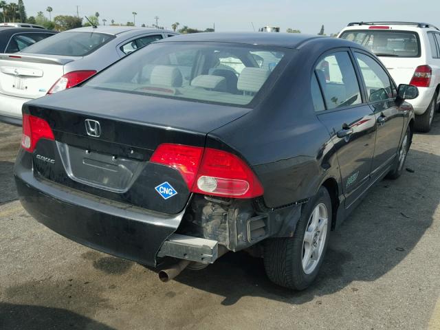 1HGFA46508L000271 - 2008 HONDA CIVIC GX BLACK photo 4