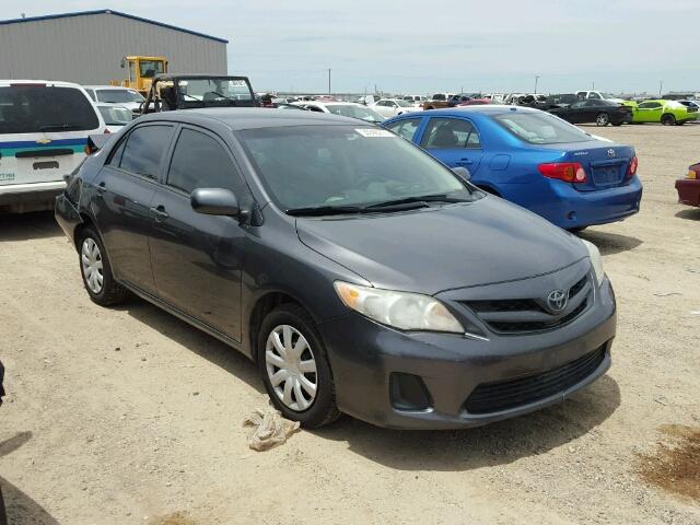 5YFBU4EE5CP004127 - 2012 TOYOTA COROLLA BA GRAY photo 1