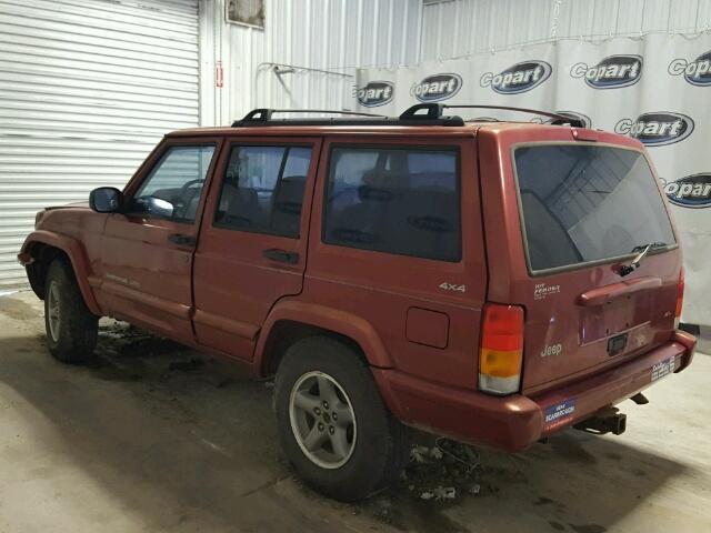 1J4FF68S7XL618727 - 1999 JEEP CHEROKEE ORANGE photo 3