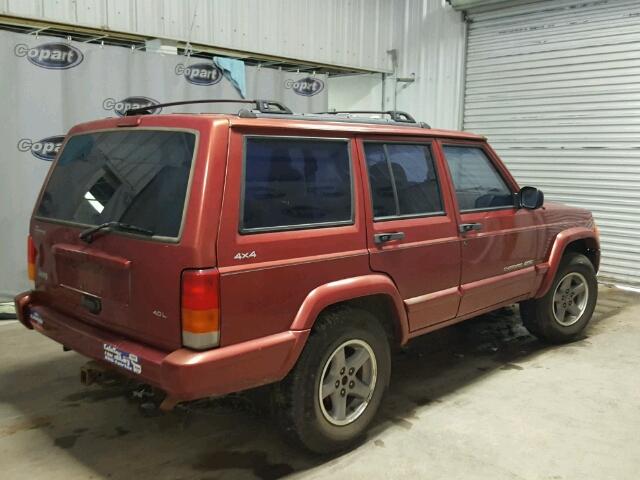 1J4FF68S7XL618727 - 1999 JEEP CHEROKEE ORANGE photo 4