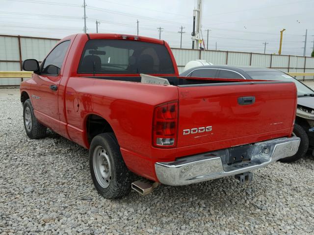 1D7HA16N03J568360 - 2003 DODGE RAM 1500 S RED photo 3