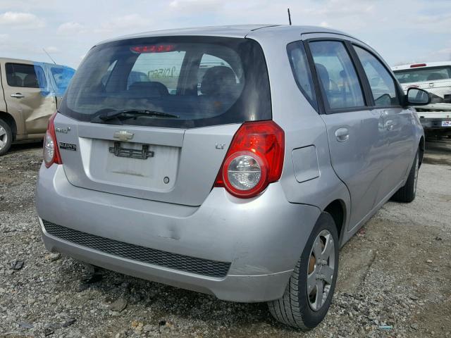KL1TD66E29B364470 - 2009 CHEVROLET AVEO LS 银色 照片 4