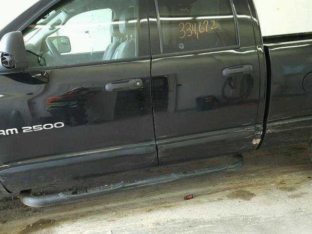 3D7KA28D64G159184 - 2004 DODGE RAM 2500 S Սև լուսանկար 9
