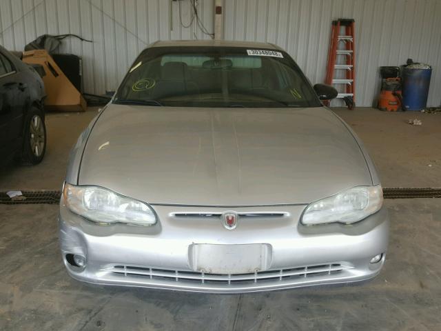 2G1WW12E939165166 - 2003 CHEVROLET MONTE CARL SILVER photo 9