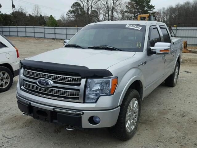 1FTPW14V89FA05322 - 2009 FORD F150 SUPER SILVER photo 2