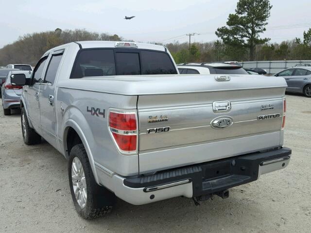 1FTPW14V89FA05322 - 2009 FORD F150 SUPER SILVER photo 3