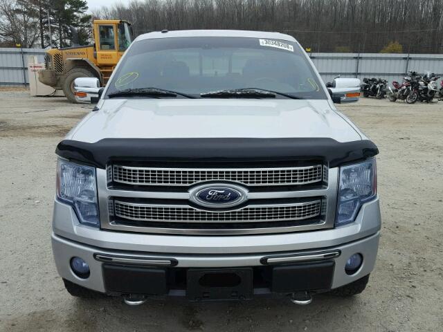 1FTPW14V89FA05322 - 2009 FORD F150 SUPER SILVER photo 9