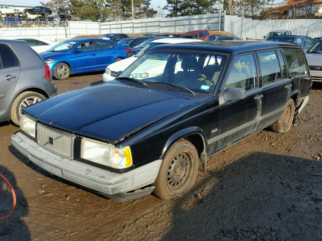 YV1FW8835N2358724 - 1992 VOLVO 740 BLACK photo 2