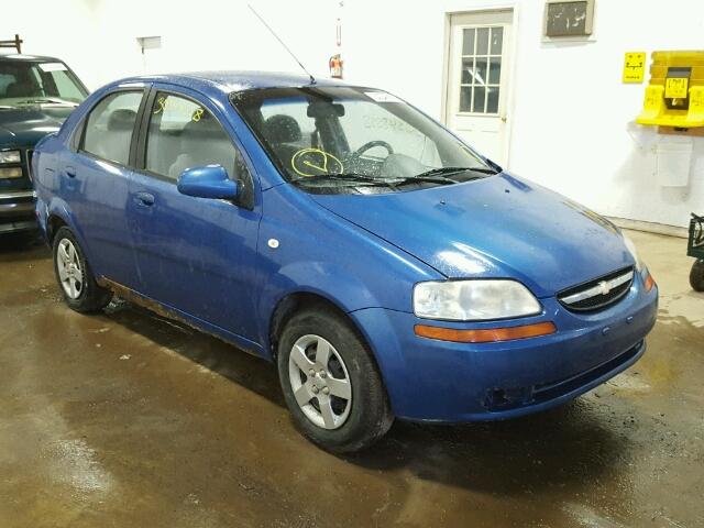 KL1TD52635B473426 - 2005 CHEVROLET AVEO BASE Mavi fotoğraf 1