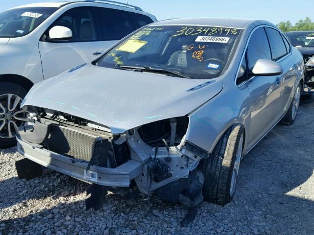 1G4PP5SK8E4146048 - 2014 BUICK VERANO SILVER photo 2