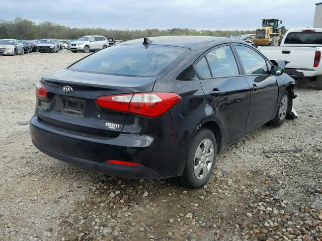 KNAFK4A6XF5287256 - 2015 KIA FORTE LX BLACK photo 4