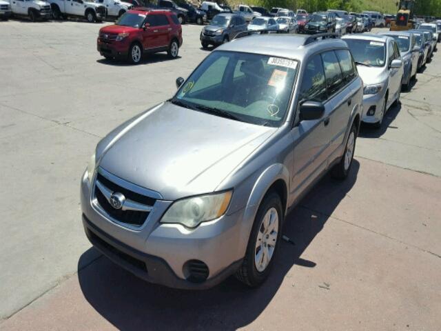 4S4BP60C387325984 - 2008 SUBARU OUTBACK GRAY photo 2