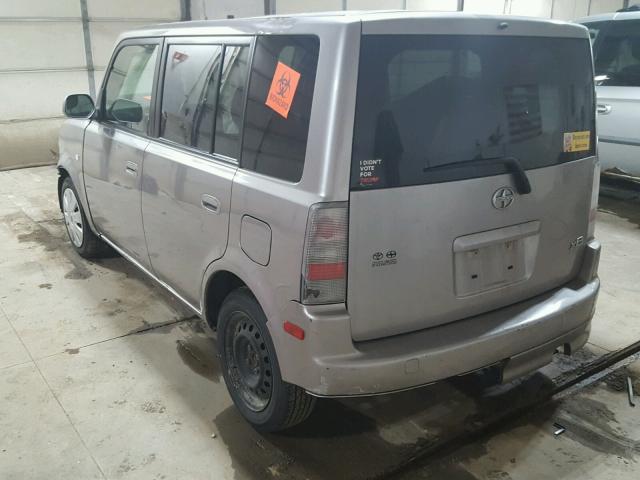 JTLKT324364100388 - 2006 TOYOTA SCION XB SILVER photo 3
