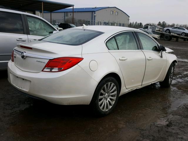 2G4GR5EK4C9110776 - 2012 BUICK REGAL CREAM photo 4