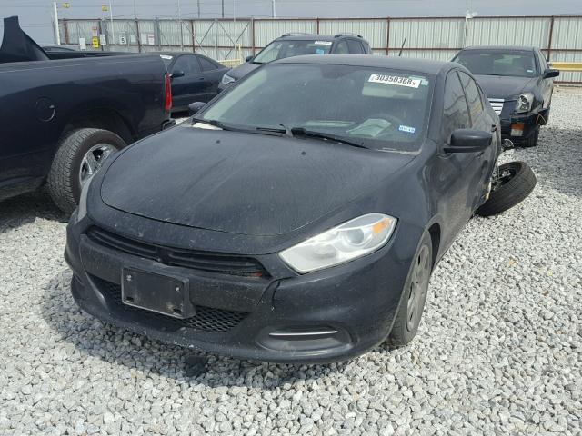 1C3CDFAA1GD539570 - 2016 DODGE DART SE BLACK photo 2