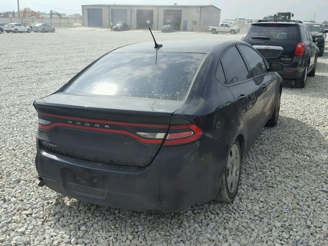 1C3CDFAA1GD539570 - 2016 DODGE DART SE BLACK photo 4