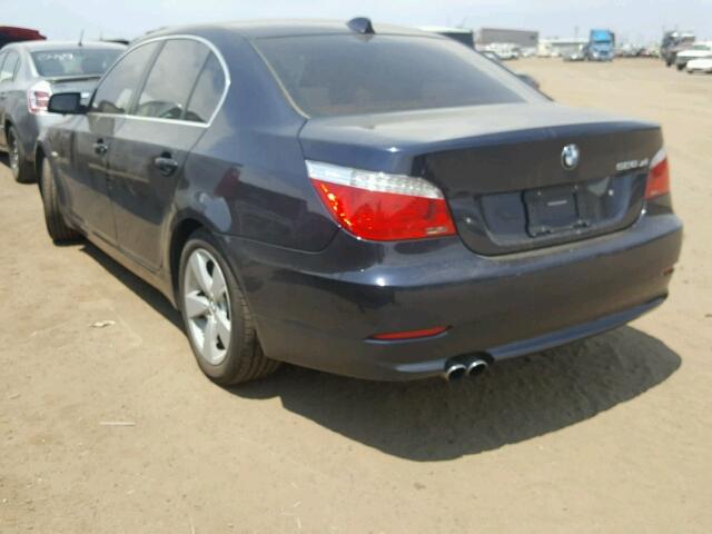 WBANV13548CZ52852 - 2008 BMW 528 BLUE photo 3