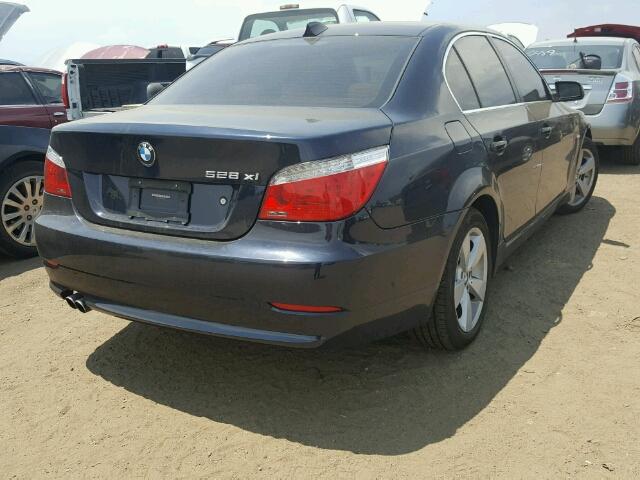 WBANV13548CZ52852 - 2008 BMW 528 BLUE photo 4