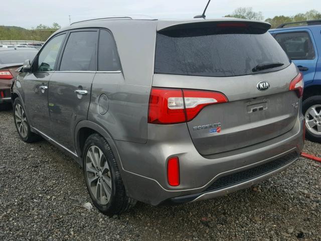 5XYKW4A70EG491391 - 2014 KIA SORENTO SX GRAY photo 3