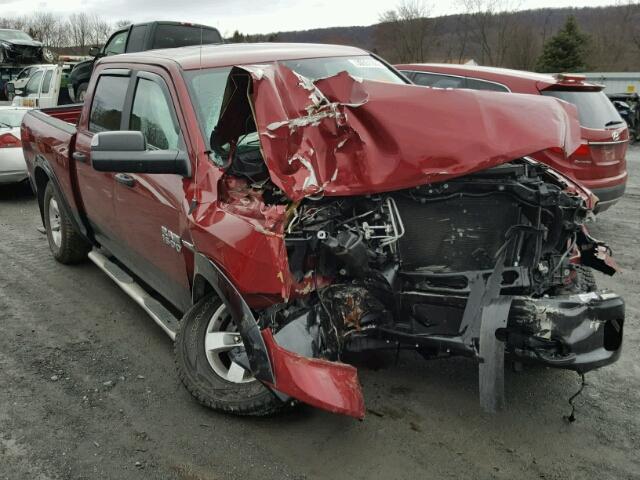 1C6RR7LT6FS626278 - 2015 RAM 1500 SLT MAROON photo 1