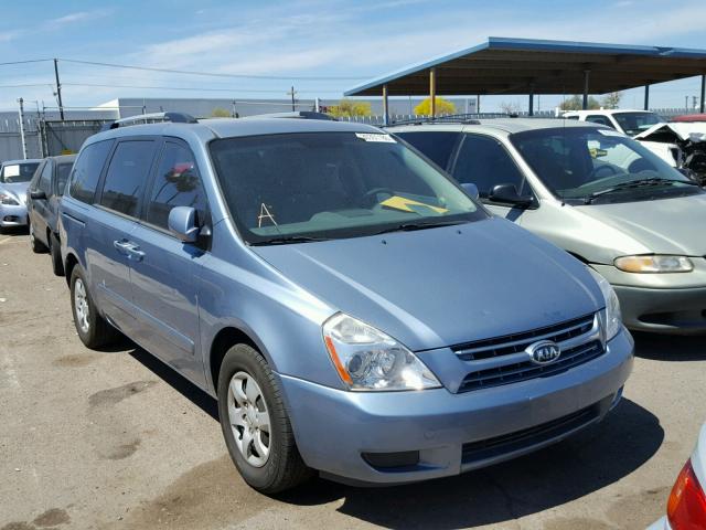 KNDMG4C36A6326376 - 2010 KIA SEDONA LX BLUE photo 1