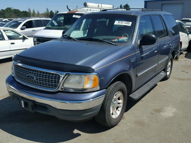 1FMRU15W21LA89984 - 2001 FORD EXPEDITION BLUE photo 2