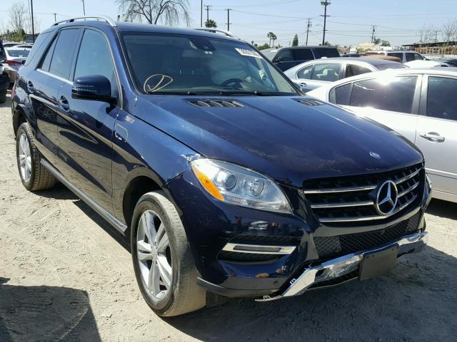 4JGDA5HB0EA391438 - 2014 MERCEDES-BENZ ML 350 4MA BLUE photo 1