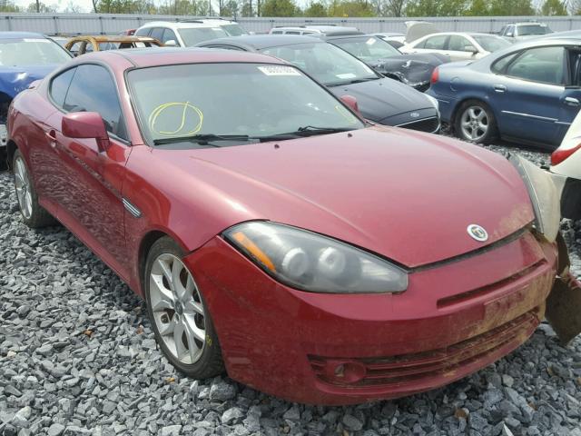 KMHHN66F98U283291 - 2008 HYUNDAI TIBURON GT RED photo 1