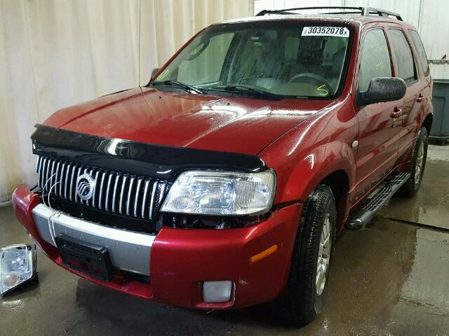 4M2CU97127KJ07497 - 2007 MERCURY MARINER PR RED photo 2