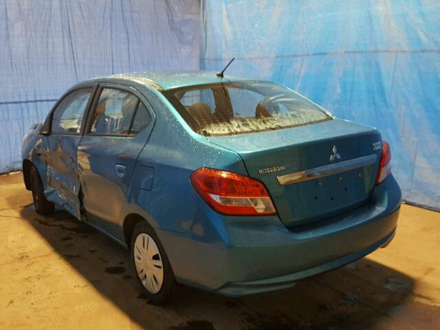 ML32F3FJ6HH002859 - 2017 MITSUBISHI MIRAGE G4 BLUE photo 3