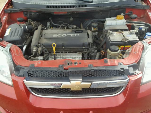 KL1TD5DE5BB112540 - 2011 CHEVROLET AVEO LS 红色 照片 7