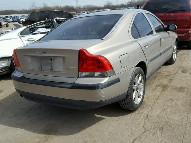 YV1RS61R222094904 - 2002 VOLVO S60 TAN photo 4