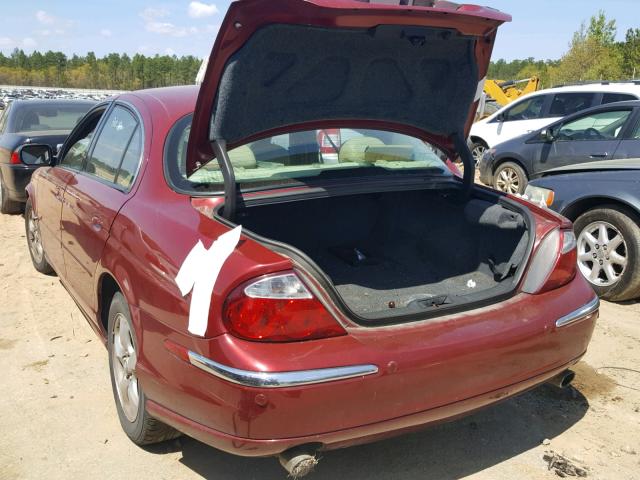 SAJDA01NX1FM03461 - 2001 JAGUAR S-TYPE BURGUNDY photo 3