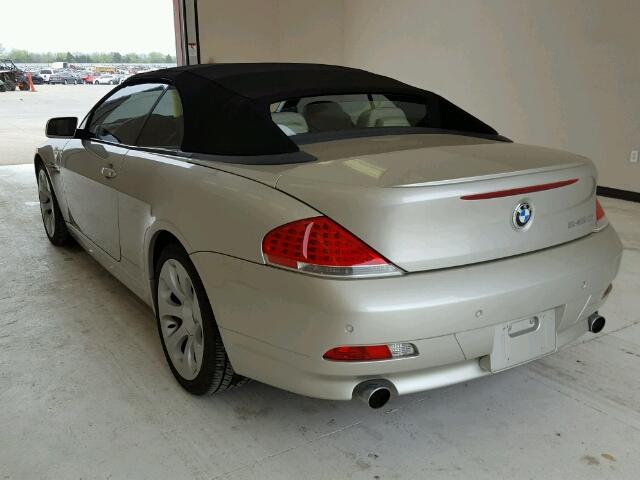 WBAEK73455B324190 - 2005 BMW 645 CI AUT BEIGE photo 3