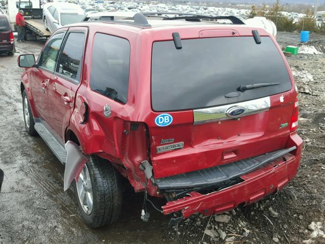 1FMCU9EG6CKB10065 - 2012 FORD ESCAPE LIM RED photo 3