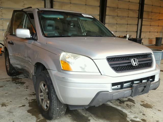 2HKYF18673H510496 - 2003 HONDA PILOT EXL SILVER photo 1