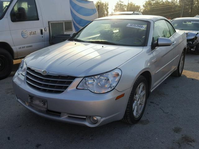 1C3LC65M68N103543 - 2008 CHRYSLER SEBRING LI SILVER photo 2