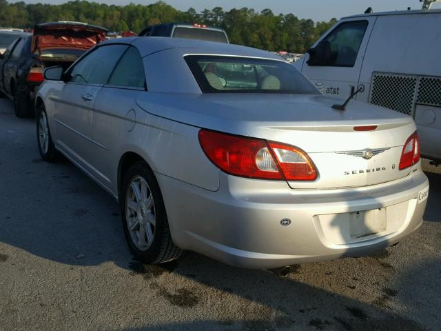 1C3LC65M68N103543 - 2008 CHRYSLER SEBRING LI SILVER photo 3