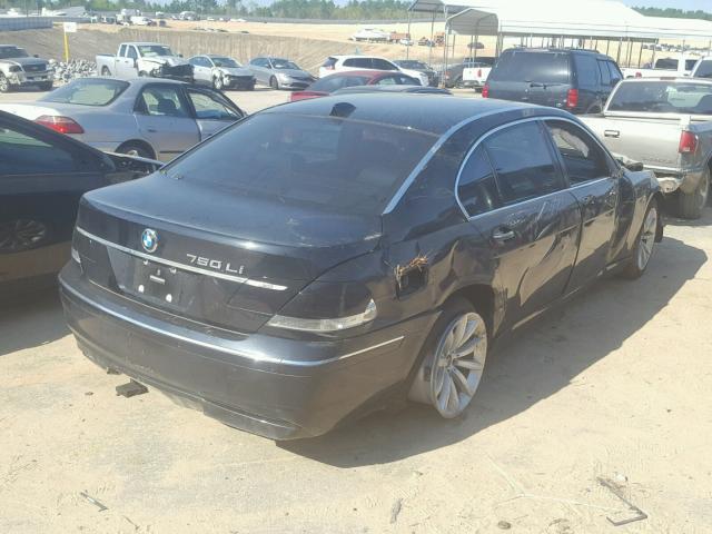 WBAHN83527DT70845 - 2007 BMW 750 BLACK photo 4